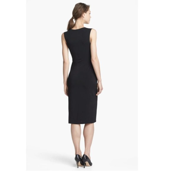 Alexander Wang Sleeveless Midi Jersey Bodycon Dress Black Medium - Picture 2 of 11